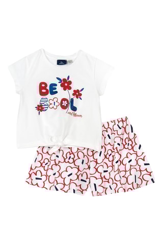 T-shirt et short - Blanc et rouge