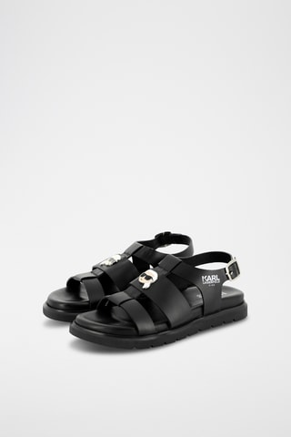 Leren Sandalen - Zwart - Karl Lagerfeld