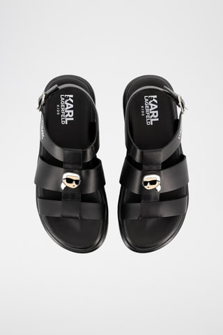 Leren Sandalen - Zwart - Karl Lagerfeld