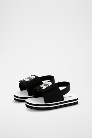 Platform Avarca Sandalen - Zwart - Karl Lagerfeld