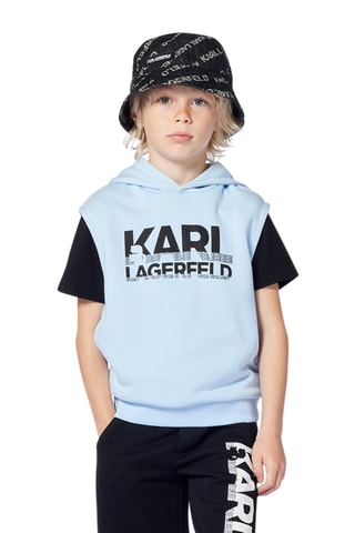 Mouwloze Sweater met Capuchon - Lichtblauw - Karl Lagerfeld