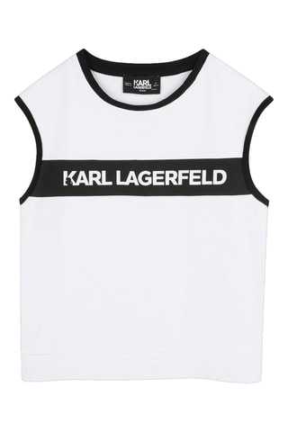 Mouwloos T-shirt - Wit - Karl Lagerfeld