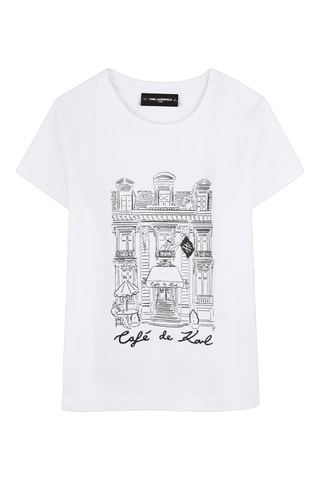 T-shirt - Wit - Karl Lagerfeld