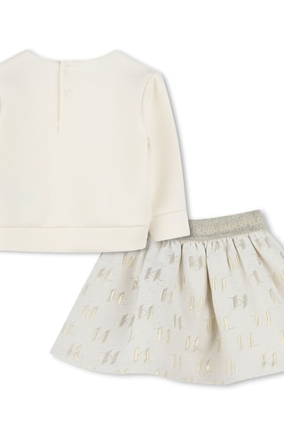 T-shirt en Rok - Ecru en Beige - Karl Lagerfeld
