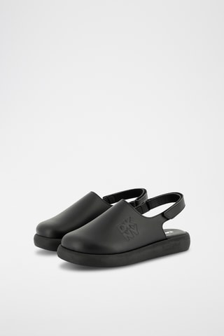Leren Platform Clogs - Zwart - DKNY