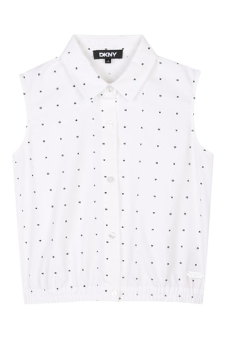 Mouwloze Blouse - Wit - DKNY