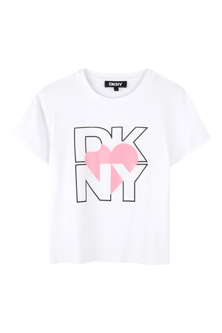 T-shirt Loose - Wit - DKNY