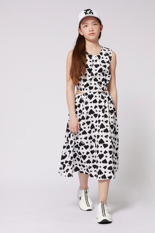 Lange Mouwloze Jurk - Wit - DKNY