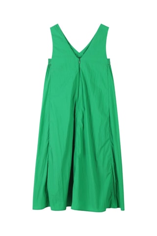 Lange Mouwloze Jurk - Groen - DKNY