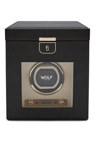 Remontoir de montre simple en cuir Palermo - Noir