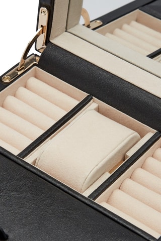 Remontoir de montre simple en cuir Palermo - Noir