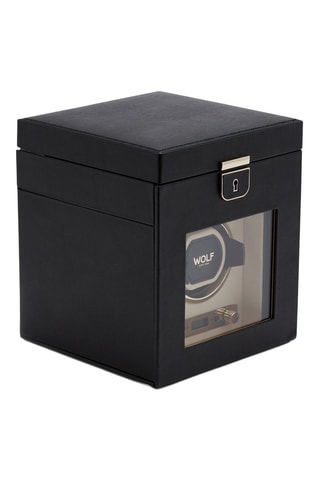 Remontoir de montre simple en cuir Palermo - Noir