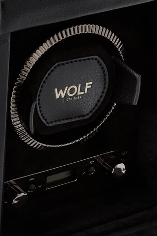 Remontoir de montre simple en cuir vegan Racing - Noir