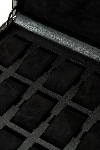 Boîte à montres en cuir vegan Racing - Noir