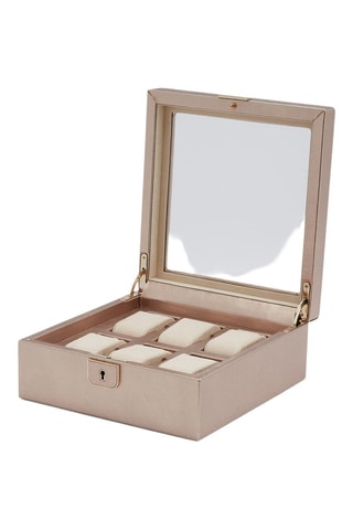 Coffret à montres en cuir Palermo - Doré rose