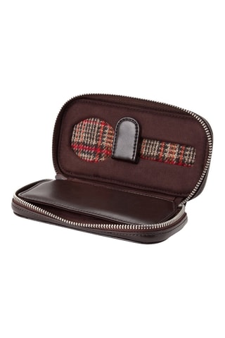 Etui pour 2 montres en cuir vegan WM Brown - Marron