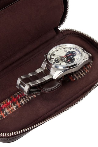 Etui pour 2 montres en cuir vegan WM Brown - Marron