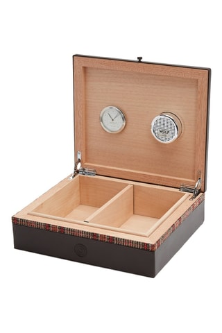 Boîte à montres en cuir Humidor - Marron