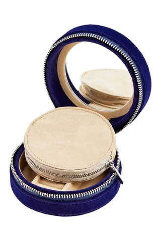 Boîte à bijoux en velours Royal - Bleu foncé