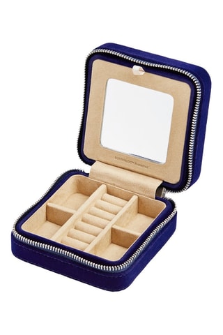 Boîte à bijoux en velours Royal - Bleu foncé