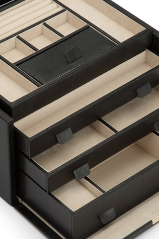 Boîte à bijoux en cuir Palermo - Anthracite