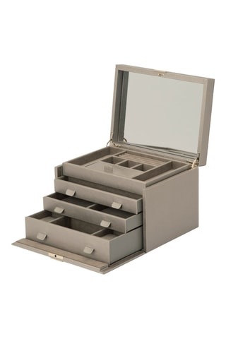 Boîte à bijoux en cuir Palermo - Vert