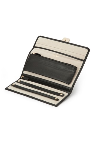 Pochette à bijoux en cuir Palermo - Noir et anthracite