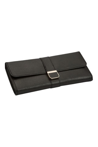 Pochette à bijoux en cuir Palermo - Noir et anthracite
