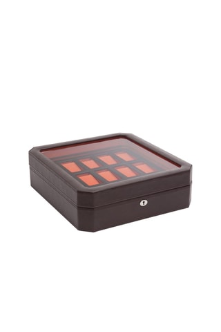 Ecrin pour 15 montres Windsor - Marron et orange