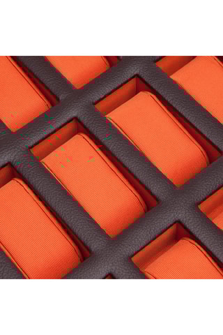 Ecrin pour 15 montres Windsor - Marron et orange