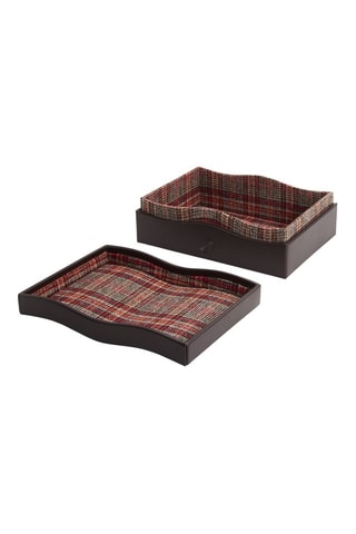 Boîte à accessoires en cuir vegan WM - Marron