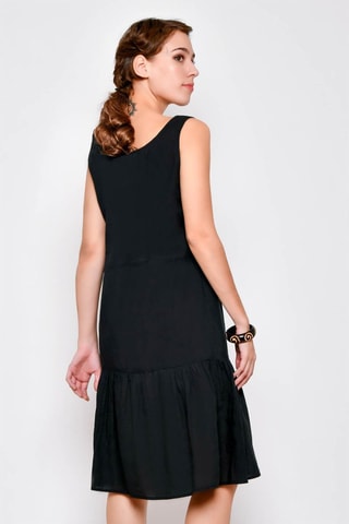 Vestido direito Preto - Preto