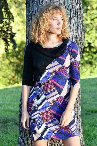 Vestido curto - Preto - Preto