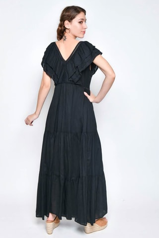 Vestido comprido - Preto - 