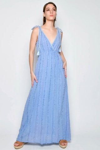 Vestido comprido - Azul - 