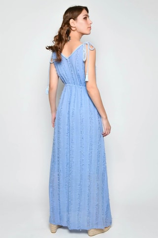 Vestido comprido - Azul - 