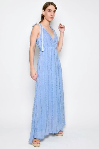 Vestido comprido - Azul - 