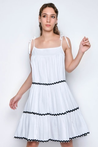 Vestido estilo patinadora - Branco -  e 