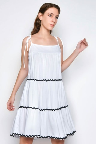 Vestido estilo patinadora - Branco -  e 