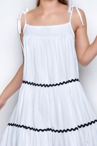 Vestido estilo patinadora - Branco -  e 