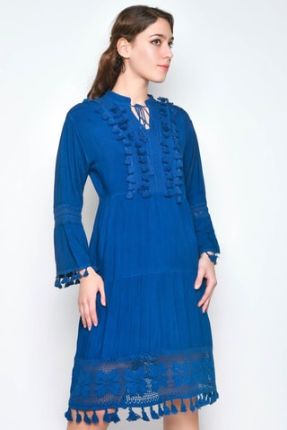 Vestido estilo patinadora - Azul - 