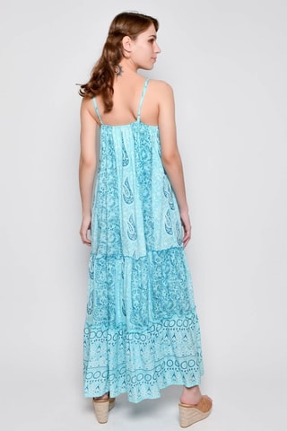 Vestido comprido - Turquesa - Turquesa