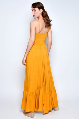 Vestido comprido - Laranja - 