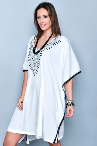 Cafetã direito Branco - Branco