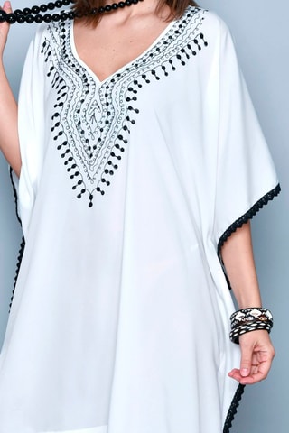 Cafetã direito Branco - Branco