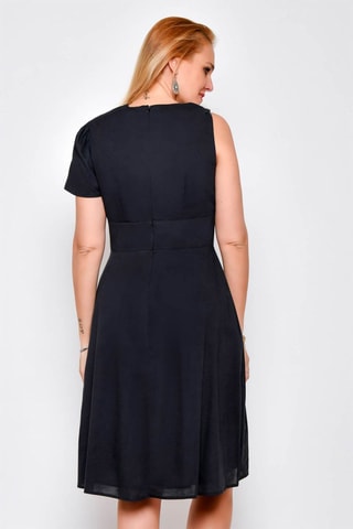 Vestido estilo patinadora Preto - Preto