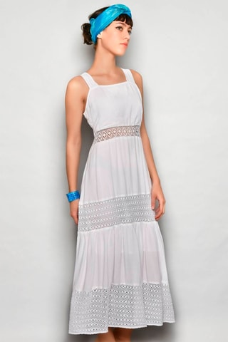Vestido comprido Branco - Branco