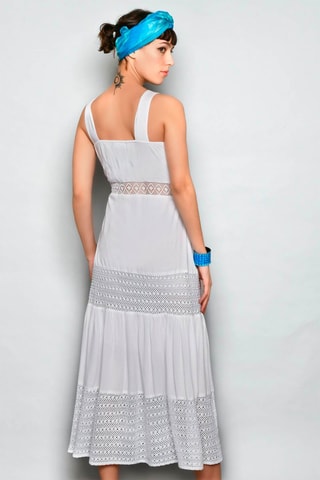 Vestido comprido Branco - Branco
