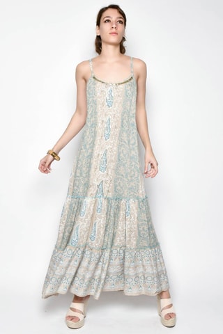 Vestido comprido - Camel - Camel