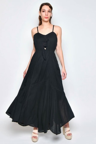Vestido comprido - Preto - 